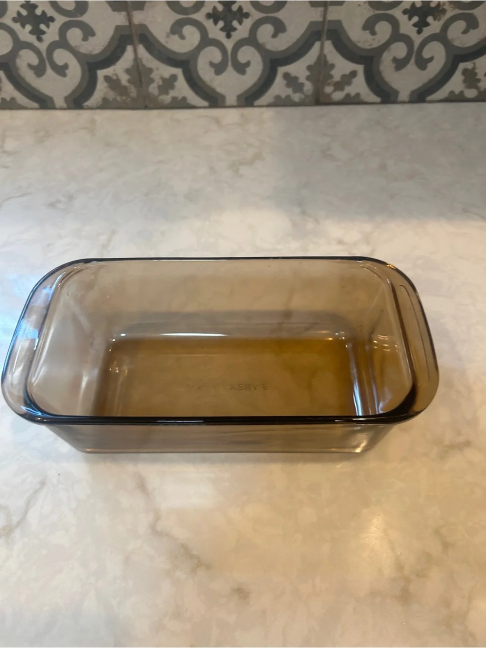 Pyrex Loaf Pan Baking Dish #213 Amber Brown Glass Corning E 15 1.5L- EUC